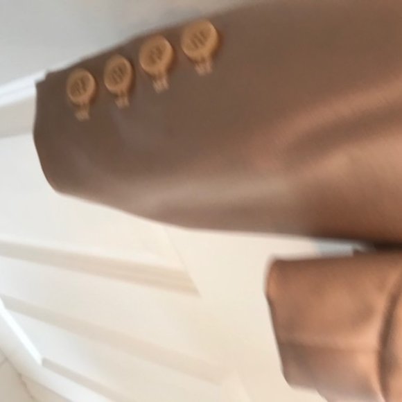 Theory Beige Satin Blazer - Picture 2 of 5